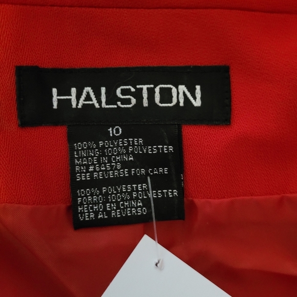 Vintage 1980s Halston Double Breasted Red Suit - Picture 8 of 8